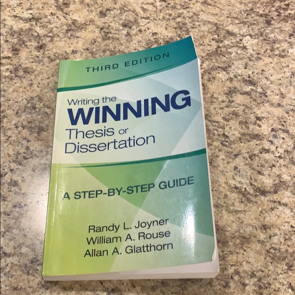3/$20 🤩 Writing the Winning Thesis or Dissertation 3rd Edition 💙